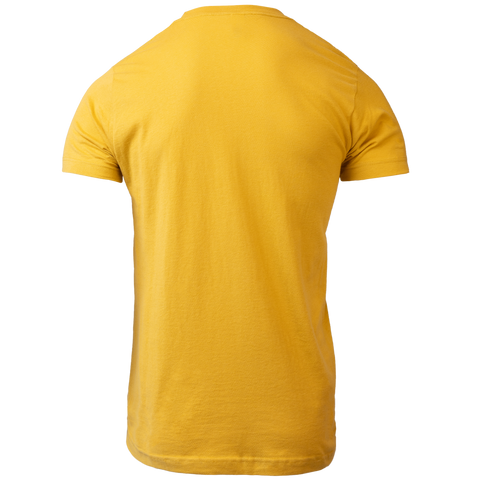 Rear view of gold tee