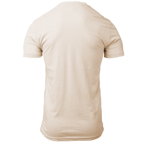 Rear view of sand tee